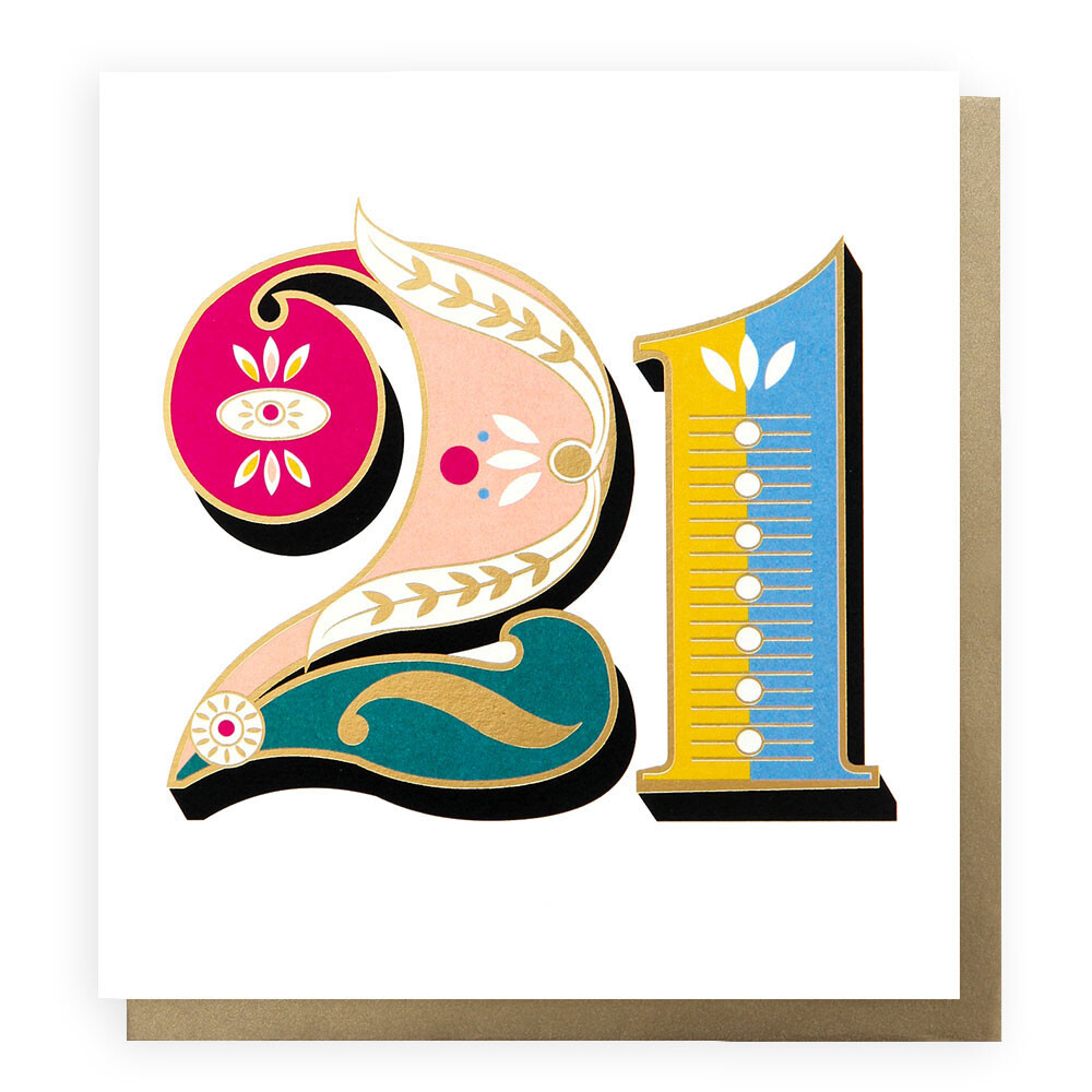 Carnival Age 21 Card
