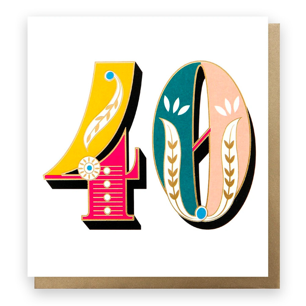Carnival Age 40 Card