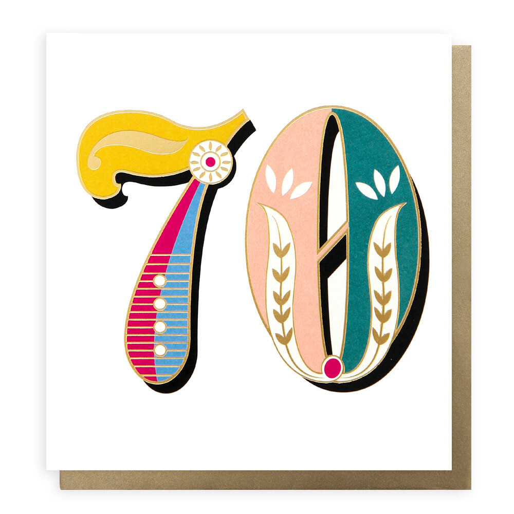 Carnival Age 70 Card
