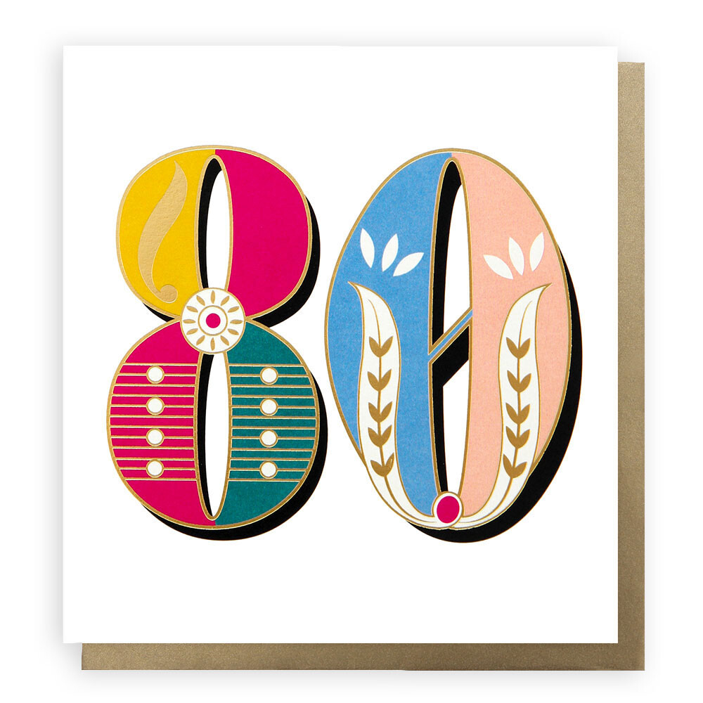 Carnival Age 80 Card