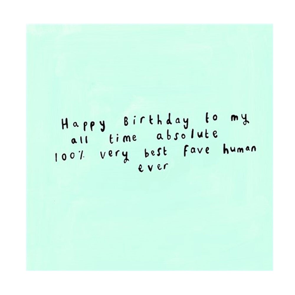 Very Best Human Ever Card