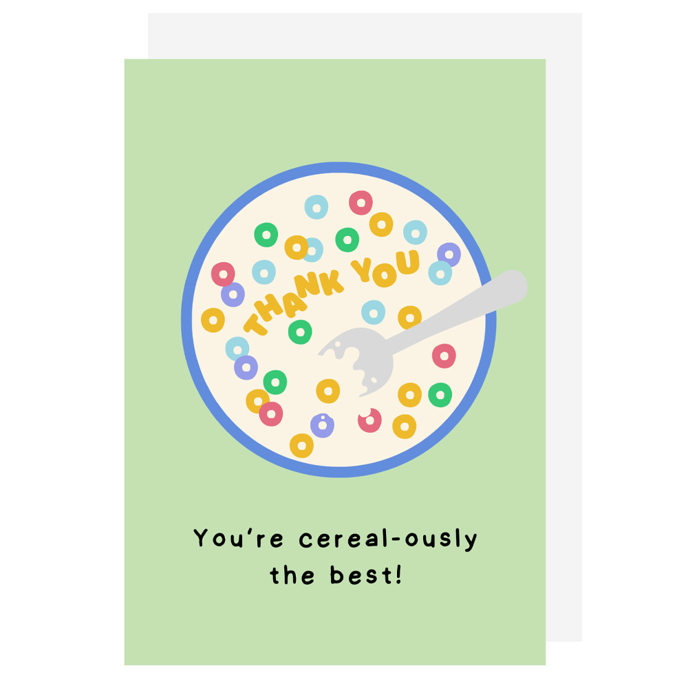 Cereal Thank You Card | Utility Gift UK