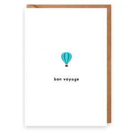 Bon Voyage Air Balloon Card | Utility Gift UK