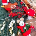 Felt So Good Toadstool Christmas Decoration