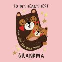 Beary Best Grandma Foil Mother's Day Card