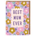 Floral Lilac Best Mum Ever Mother's Day Card