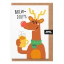 Brewdolph Christmas Card