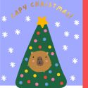 Capy Christmas Capybara Card