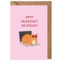 Cat Laptop Valentines Card