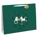 Cute Cat Xmas Shopper Bag