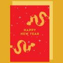 Chinese New Year Snakes Card