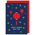 Chinese New Year Lanterns Sky Card