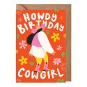 Birthday Cowgirl Card