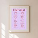 East End Dumpling Menu A3 Print