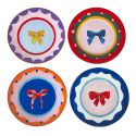 Eleanor Bowmer Set Of 4 Festive Bow Cake Plates