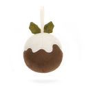 Jellycat Festive Folly Christmas Pudding Decoration