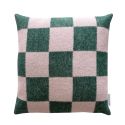 Maison Deux Checkerboard Cushion - Green Pink