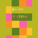 Happy Birthday Patchwork Foil Card