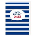 Dad Birthday Stripes Card