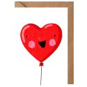 Heart Balloon Valentines Card