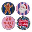 Eleanor Bowmer Set Of 4 Festive Icon Coasters