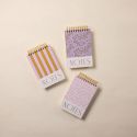 Large Twin Wire Notepad - Stripes