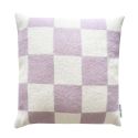 Maison Deux Checkerboard Cushion - Lilac White