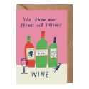 Birthday Rhymes Wine Card