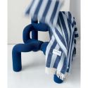 Maison Deux Candy Wrap Blanket Navy - Ice Blue