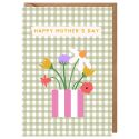Vase Gingham Mother's Day Card
