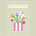 Vase Gingham Mother's Day Card