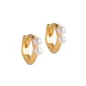 Enamel Copenhagen Paula Pearl Hoop Earrings