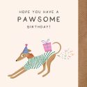 Pawsome Birthday Card