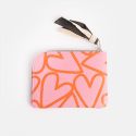 Pink Hearts Corner Purse