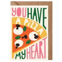 Pizza My Heart Valentines Card