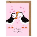 Puffin Love You Valentines Card