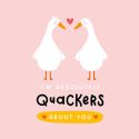 Quackers Valentines Card