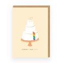 Wedding Cake Rainbow Card