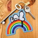 Snoopy Key Charm Rainbow