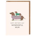 Sausage Dogs Mother's Day Card