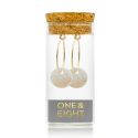 One & Eight Porcelain Gold Mist Earrings