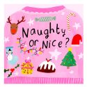 Naughty Or Nice  Christmas Card 