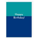 Happy Birthday Blue Card