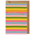 Wonderful You Stripes Foil Card