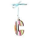 Raspberry Blossom Hanging Letter Decoration - C