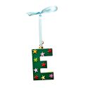 Raspberry Blossom Hanging Letter Decoration - E