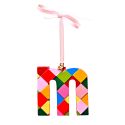 Raspberry Blossom Hanging Letter Decoration - M