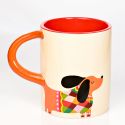 Raspberry Blossom Dog Mug