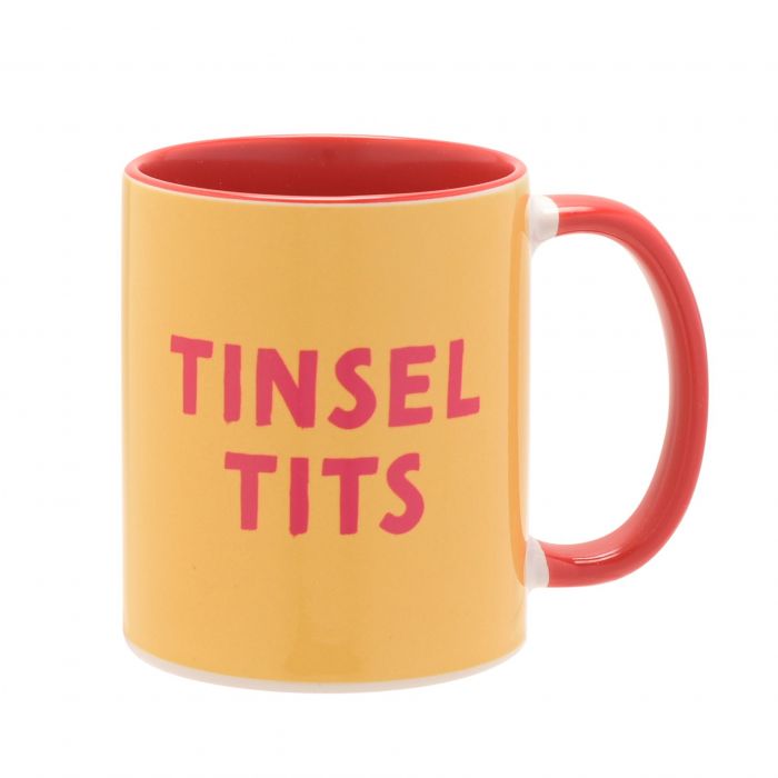 Tinsel Tits Christmas Mug