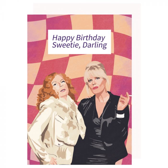 Ab Fab Birthday Card